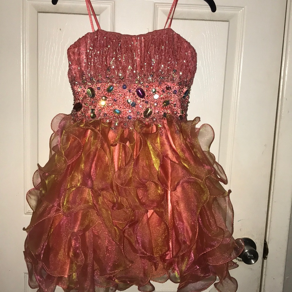Party dress coral